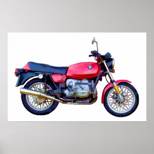 Mike Garrett Motorcycle Poster