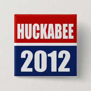 MIKE HUCKABEE 2012 VIERKANTE BUTTON 5,1 CM