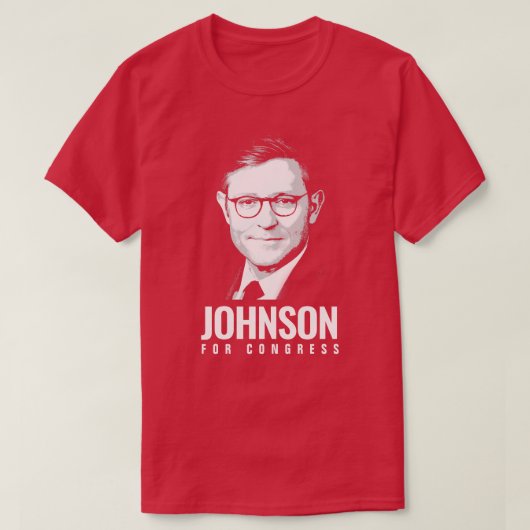 Mike Johnson voor het Congres T-shirt (Design voorkant)