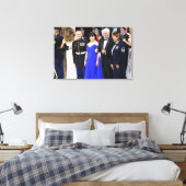 Mike & Karen Pence - Trumps dansen op achtergrond Canvas Afdruk (Insitu (Slaapkamer))