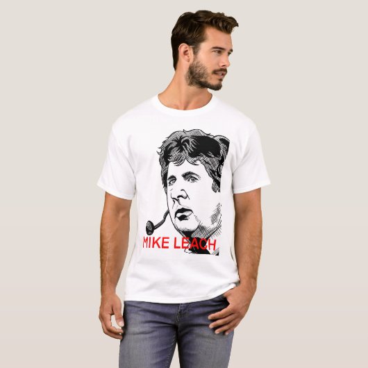 Mike leach tekening t-shirt (Voorkant volledig)