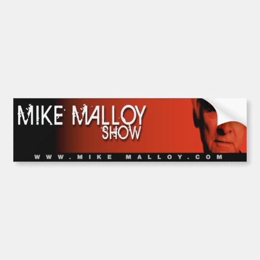 MIKE MALLOY BUMPERSTICKER (Voorkant)