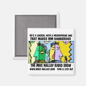 MIKE MALLOY RADIO MONTRER MAGNETS (Recto/Verso)