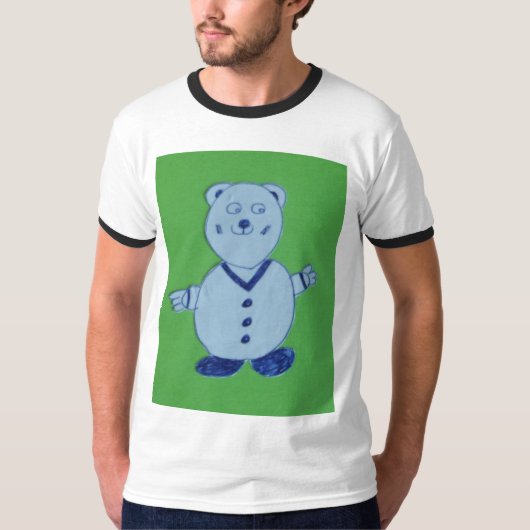 Mike Mannen Basic Ringer T-Shirt (Voorkant)