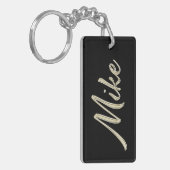 Mike Name Whitegold Porte-clés (Devant gauche)