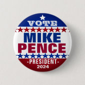 Mike Pence for President 2024 Campaign Button (Voorkant)