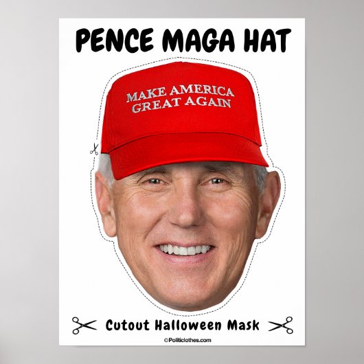 Mike Pence MAGA Pet Halloween Masker Poster (Voorkant)