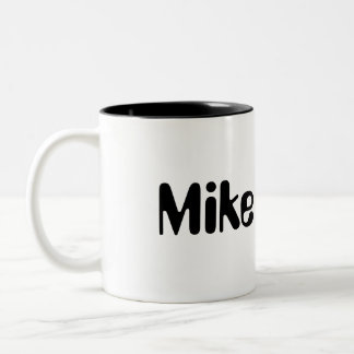 Mike Personalized Mug Tweekleurige Koffiemok