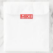 Mike Stamp Ronde Sticker (Tas)