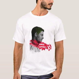 Mikel Arteta moderne grafische voetbalcoach fan T-shirt