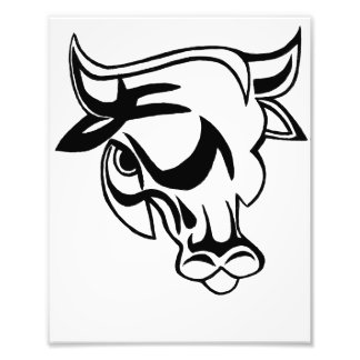 Mike's Bull Print Foto Afdruk