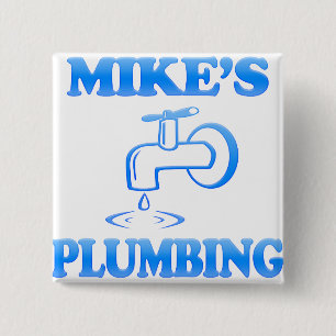 Mike's Plumbing Vierkante Button 5,1 Cm