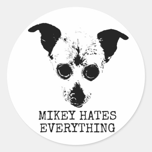 MIKEY HAAT STICKERS (Voorkant)