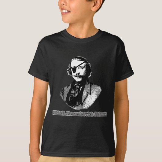 Mikhail Alexandrovich Bakunin T shirten T-shirt (Voorkant)