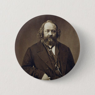 Mikhail Bakunin Russisch anarchistisch door Nadar Ronde Button 5,7 Cm