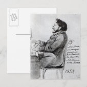 Mikhail Glinka, 1853 Briefkaart (Voorkant / Achterkant)
