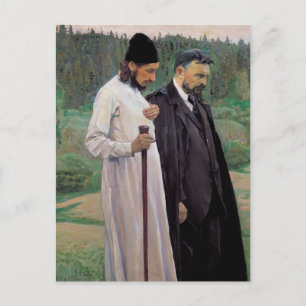 Mikhail Nesterov - De filosofen Briefkaart