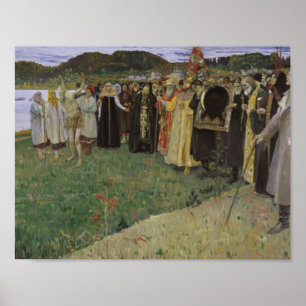 Mikhail Nesterov- Rus: De ziel van het volk Poster