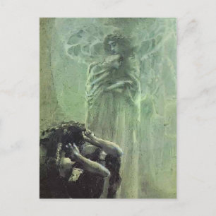Mikhail Vrubel-Demon en Angel met Tamara's soep Briefkaart