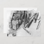 Mikhail Vrubel - Pencils Briefkaart (Voorkant / Achterkant)