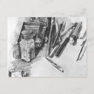Mikhail Vrubel - Pencils Briefkaart