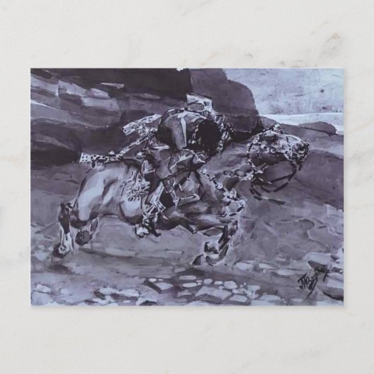 Mikhail Vrubel- Rider Briefkaart (Voorkant)