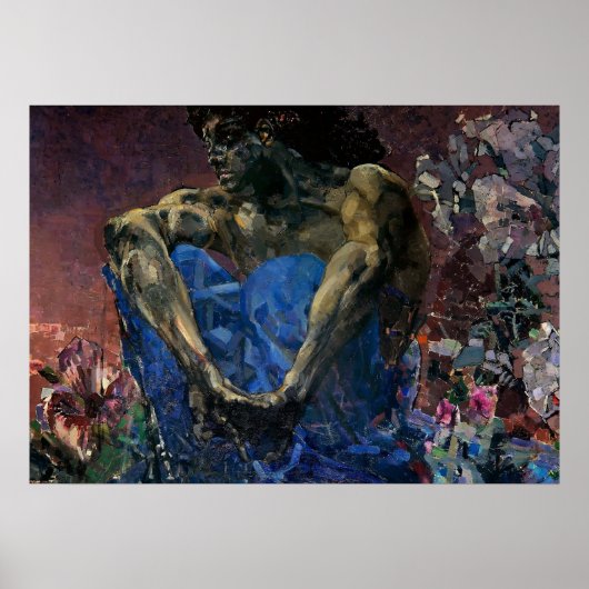 Mikhail Vrubel - Seated Demon Poster (Voorkant)