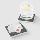 Miki Marilyn Stenen Onderzetter (Zijkant)