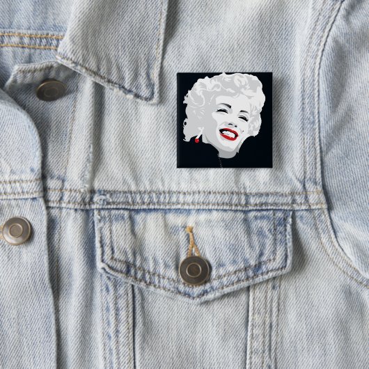 Miki Marilyn Vierkante Button 5,1 Cm (In situ)
