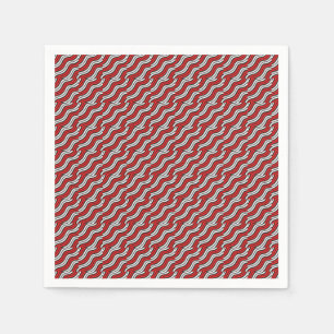 Mikitez roodwitte candycane Christmaspattern Servet