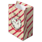 Mikitez santaclaus baard ontbijtkoek medium cadeauzakje (Voorkant Gekanteld)