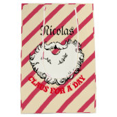 Mikitez santaclaus baard ontbijtkoek medium cadeauzakje (Achterkant)