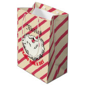 Mikitez santaclaus baard ontbijtkoek medium cadeauzakje (Achterkant Gekanteld)