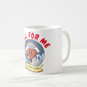 Mikitiez aangepaste valentijn grappige lovebug sof koffiemok (Voorkant rechts)