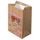 Mikitiez aangepaste valentijn grappige lovebug sof medium cadeauzakje (Voorkant Gekanteld)