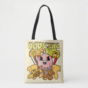 Mikitiez anime popcornking kaas karamel grappig draagtas