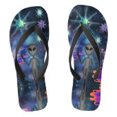 Mikitiez aquarius galaxy zomergloed teenslippers (Voetbed)