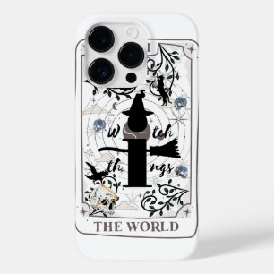 Mikitiez basic heks tovenaar tarotcard zwart Case-Mate iPhone 14 pro hoesje