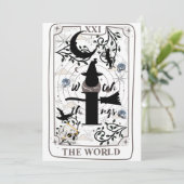 Mikitiez basis heks heksig tovenaar tarotkaart zwa kaart (Staand voorkant)