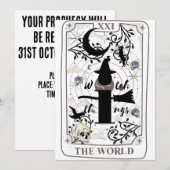 Mikitiez basis heks heksig tovenaar tarotkaart zwa kaart (Voorkant / Achterkant)