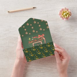 Mikitiez Christmasnoel angle gift star All In One Uitnodiging