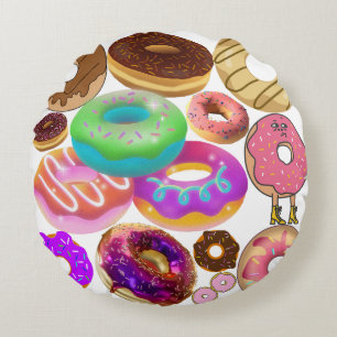 Mikitiez donut picknick america pridemont Olympisc Rond Kussen