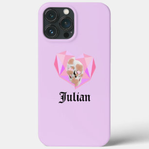 Mikitiez dreamer skull tatto regenbow roos strand iPhone 13 pro max hoesje