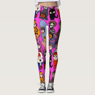 Mikitiez fee haai wizard grimreaper frankenstei leggings