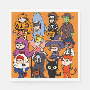 Mikitiez fee haai wizard grimreaper frankenstei servet