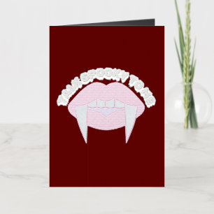 Mikitiez gothic halloween bruiloft soulmate  folie wenskaart