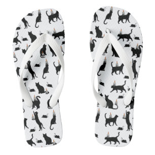 Mikitiez griezelige bombay zwarte kat rat hallowee teenslippers