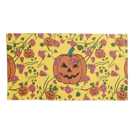 Mikitiez halloween pompoen spooky oktober herfst r kussensloop (Achterkant-Rechts)