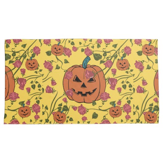 Mikitiez halloween pompoen spooky oktober herfst r kussensloop (Voorkant-Rechts)