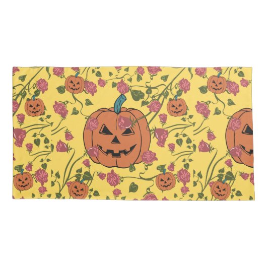 Mikitiez halloween pompoen spooky oktober herfst r kussensloop (Achterkant-Links)